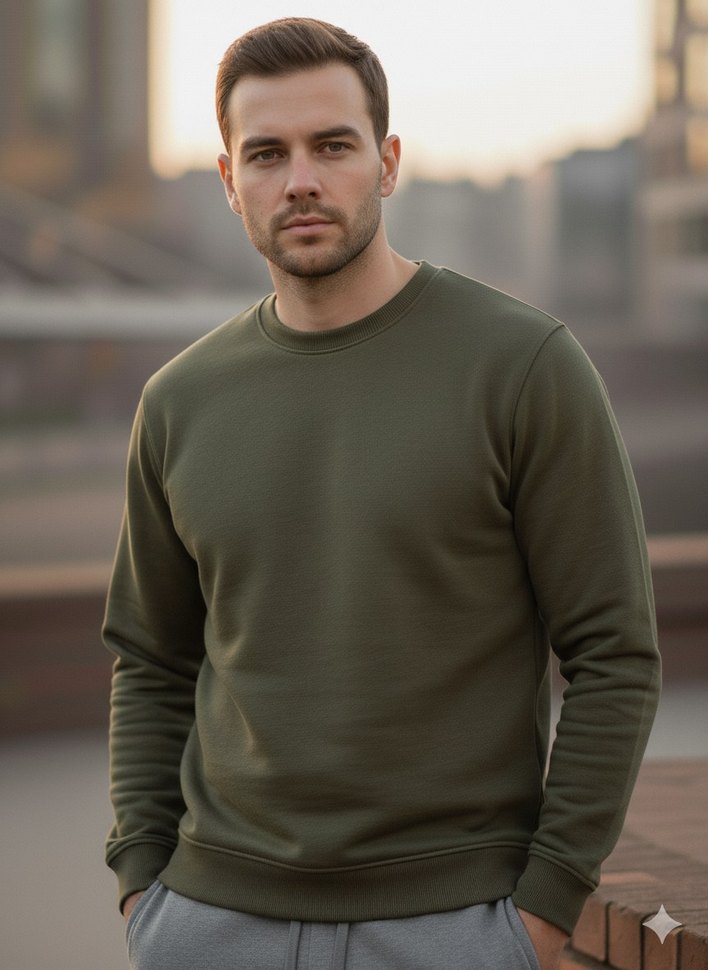 Erkek Haki Takım Uzun Kollu Regular Fit - Görsel 3