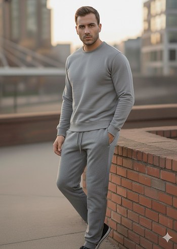 Gri Erkek Eşofman takımı - Görsel 3