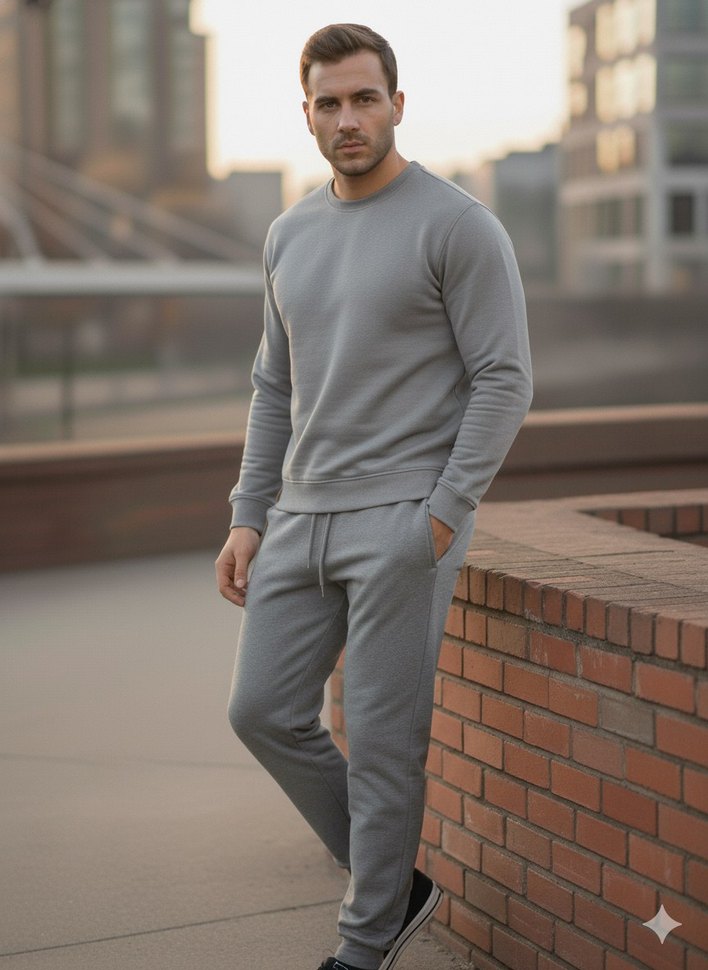 Gri Erkek Eşofman takımı - Görsel 3