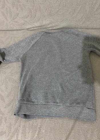 Kız Çocuk Gri Baskılı Uzun Kollu Sweatshirt - Görsel 2