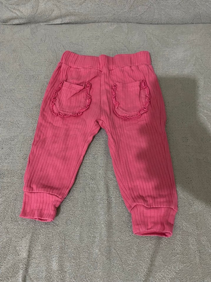 Pembe Kız Çocuk Fitilli Eşofman - Görsel 2