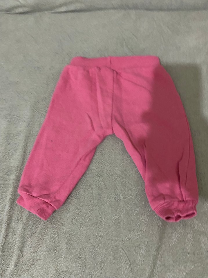 Kız Çocuk Pembe Pamuklu Rahat Kesim Eşofman - Görsel 2