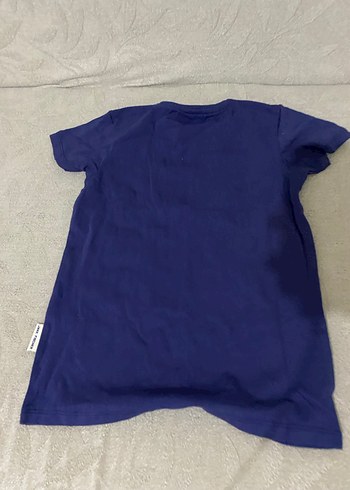 Lacivert Baskılı Kız Çocuk Tişörtü - Görsel 2