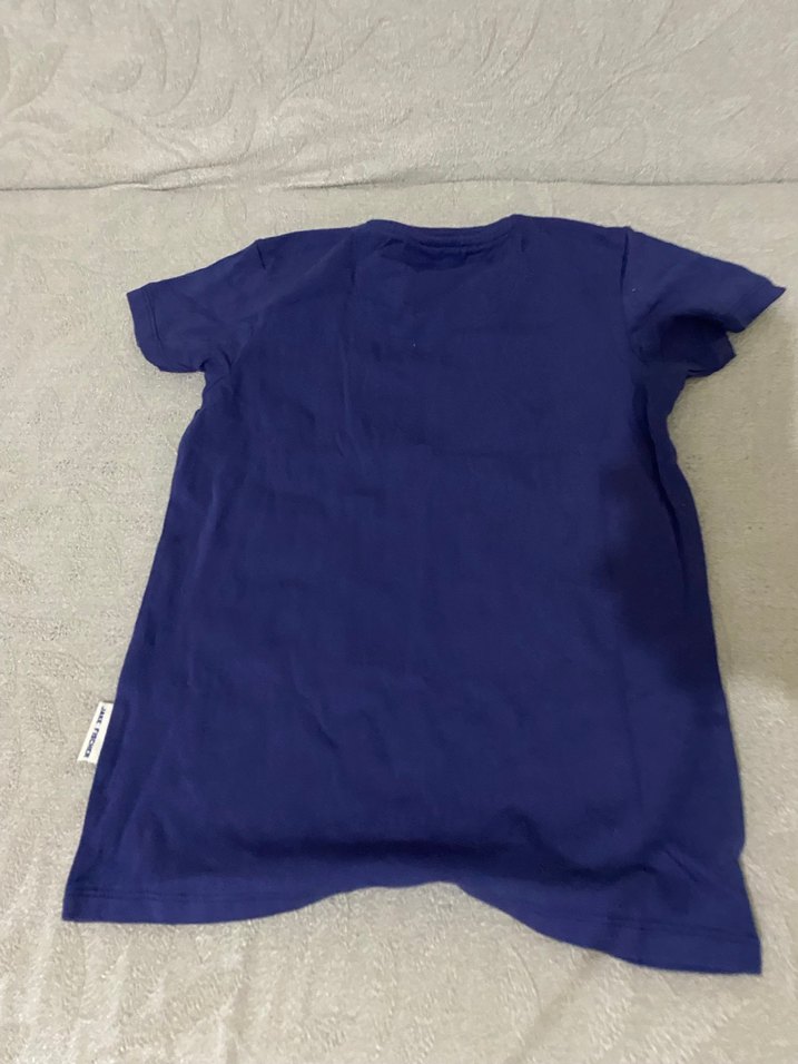 Lacivert Baskılı Kız Çocuk Tişörtü - Görsel 2