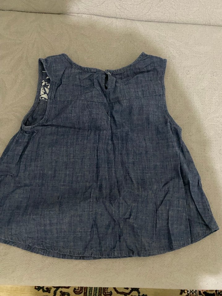 Nakışlı Kız Çocuk Kot Elbise - Görsel 2