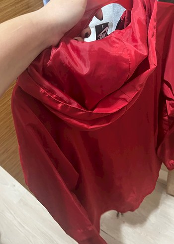 Parlak Kırmızı Fermuarlı Kadın üst - Görsel 3