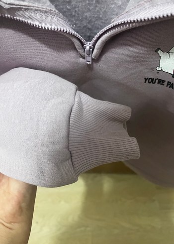 Kadın   Fermuarlı Yarım Fermuarlı Sweatshirt - Görsel 4