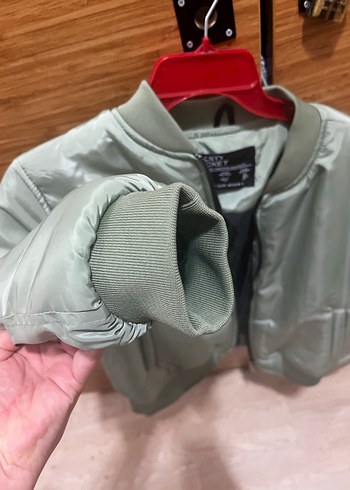 Gri Fermuarlı Kadın mont - Görsel 3