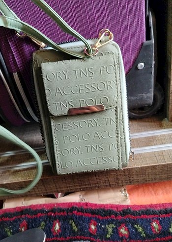 Kadın Khaki Deri Çapraz Askılı Çanta - Görsel 5