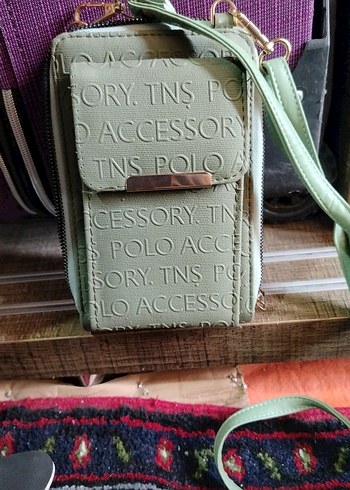 Kadın Khaki Deri Çapraz Askılı Çanta - Görsel 3