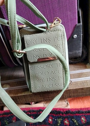 Kadın Khaki Deri Çapraz Askılı Çanta - Görsel 4