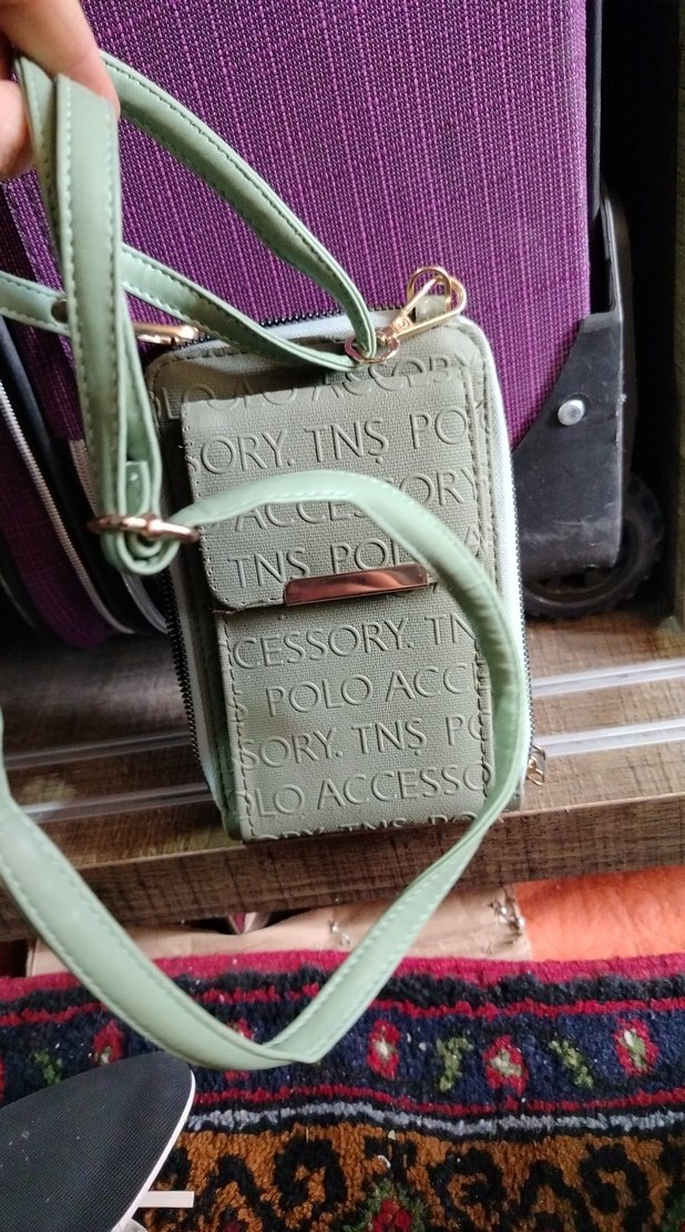 Kadın Khaki Deri Çapraz Askılı Çanta - Görsel 4