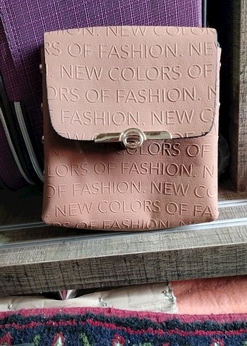 Kahverengi Baskılı Deri Kadın Çanta - Görsel 2