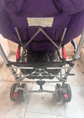 Renkli Mor Bebek Arabası - Görsel 5