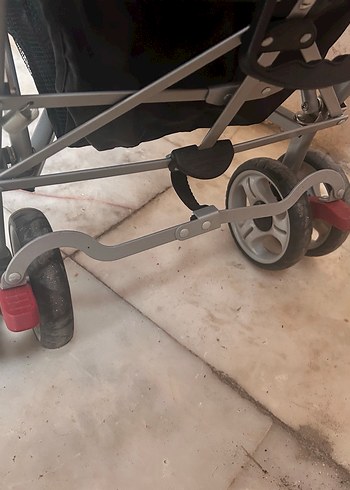 Renkli Mor Bebek Arabası - Görsel 3