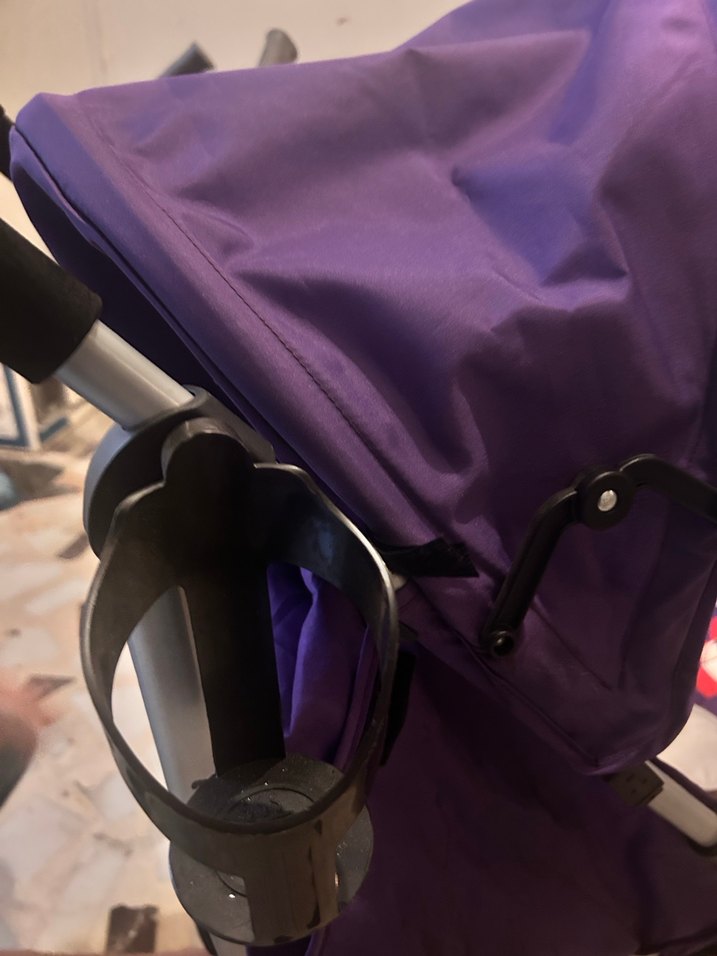 Renkli Mor Bebek Arabası - Görsel 4