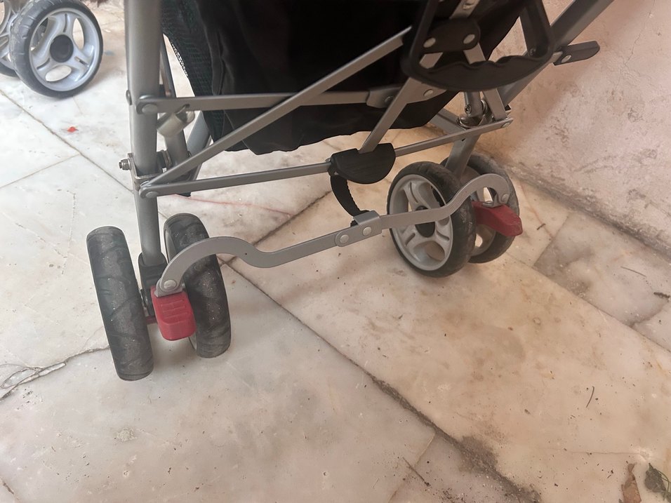 Renkli Mor Bebek Arabası - Görsel 3