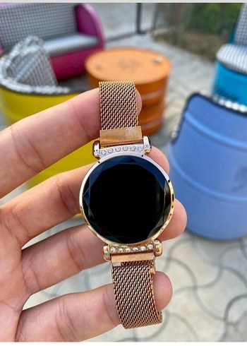 Rose Gold Renkli Kadın Dijital Saat - Görsel 2