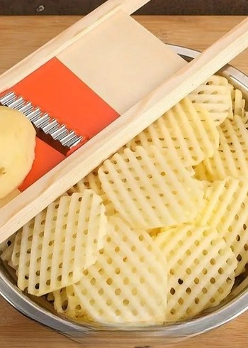 Turuncu Dilimleyici ile Dalgalı Patates Dilimleyici - Görsel 2