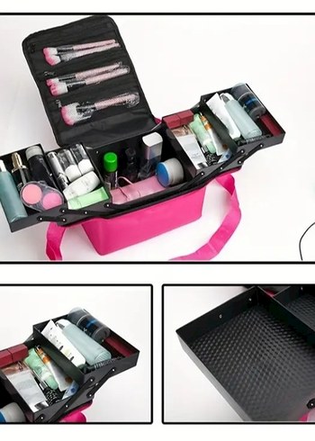 Profesyonel Bohem Tarzı Kadın Makyaj Çantası - Görsel 6