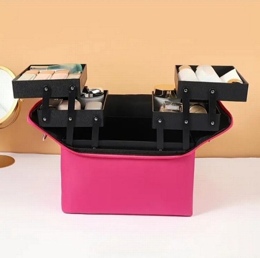 Profesyonel Bohem Tarzı Kadın Makyaj Çantası - Görsel 2