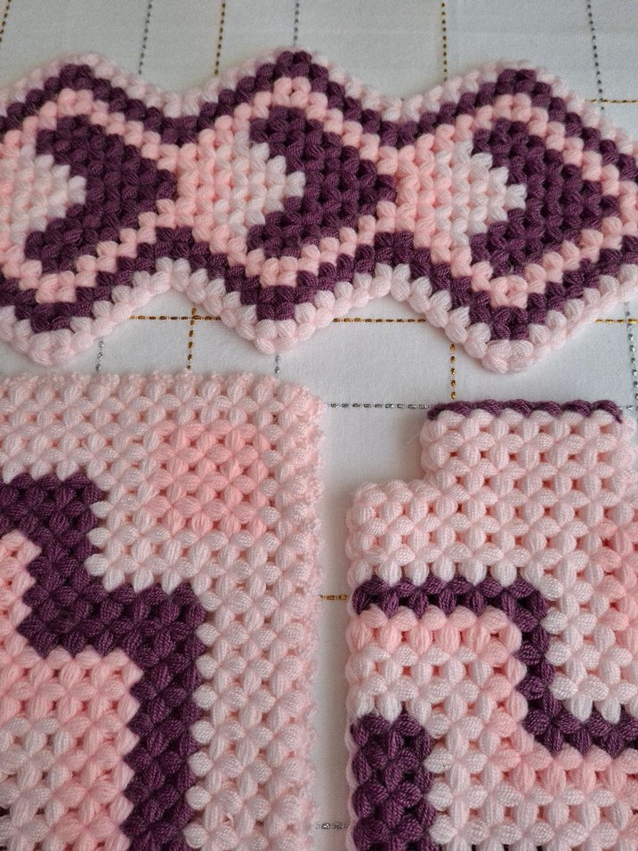 Pastel Pembe çeyizlik lif takımı - Görsel 2