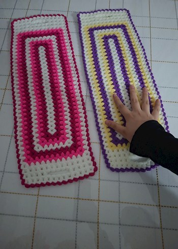 Renkli Örgü uzun lif - Görsel 2