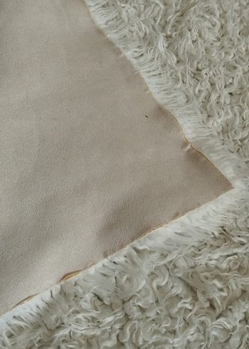 Bohem beyaz Peluş Halı - Görsel 3