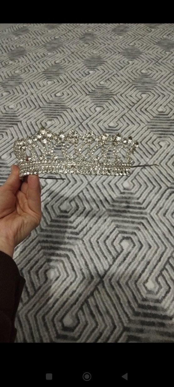 Payetli Vintage Gelin Tacı - Görsel 2