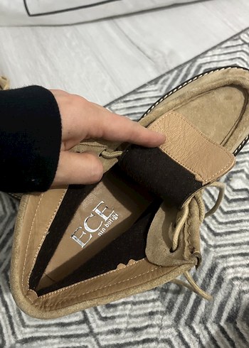 Bej Süet Dolgu Topuklu Kadın Bot - Görsel 4