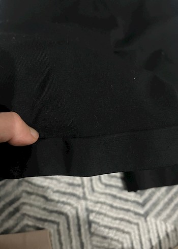 Deri Görünümlü Siyah Mini Tulum - Görsel 2