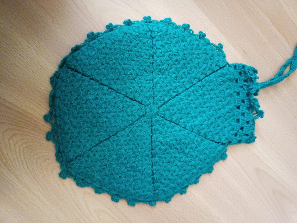 Renkli Nakışlı Örgü Fırın Eldiveni - Görsel 3