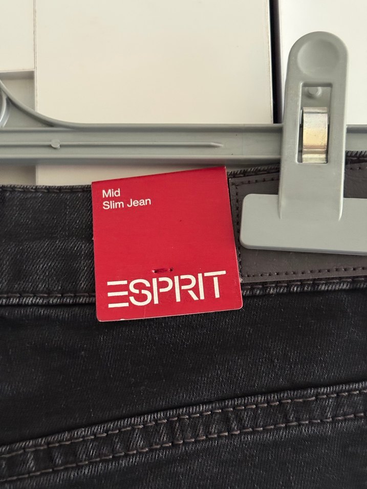 Kadın Siyah Baskılı Denim Pantolon - Görsel 3