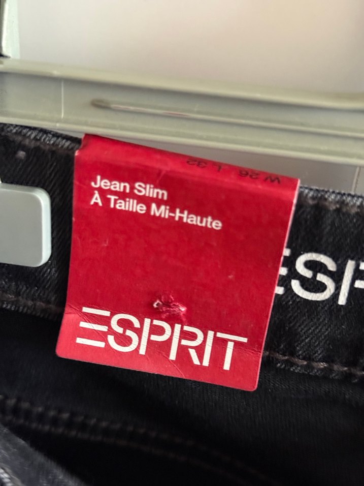 Kadın Siyah Baskılı Denim Pantolon - Görsel 4