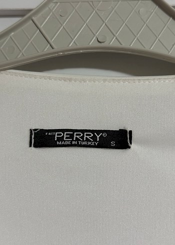 Düğmeli Beyaz V Yaka Şifon Bluz - Görsel 2