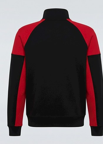 Polo Ralph Lauren Fermuarlı Siyah Kırmızı Erkek Kazak - Görsel 5