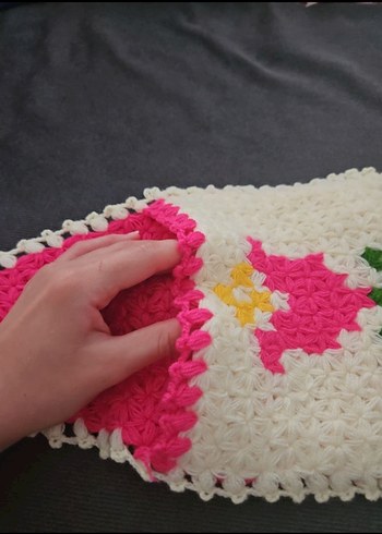 Pembe Çiçek Desenli Banyo organizatörü - Görsel 2