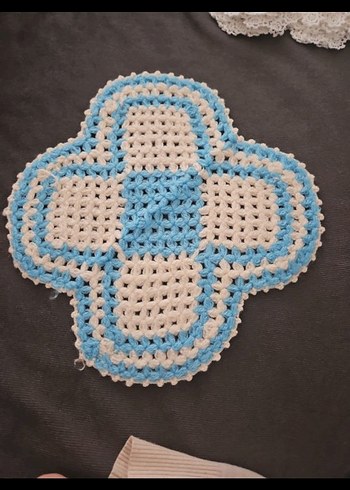 Mavi Örgü Banyo Süngeri - Görsel 4