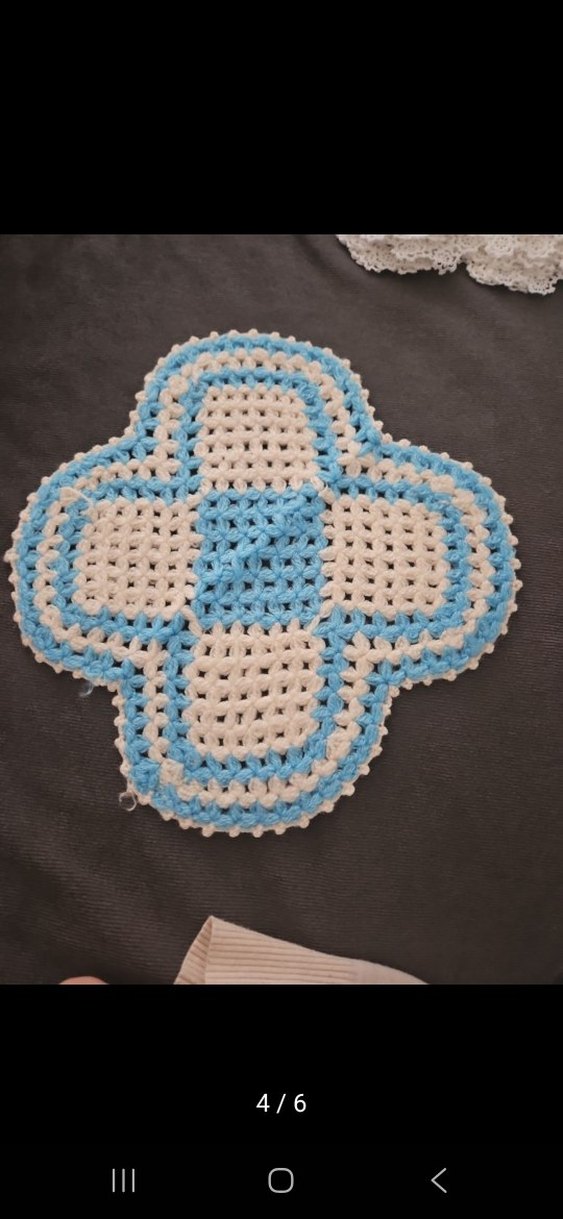 Mavi Örgü Banyo Süngeri - Görsel 4