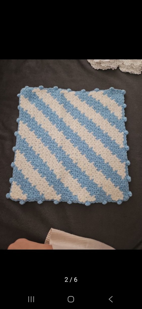 Mavi Örgü Banyo Süngeri - Görsel 3