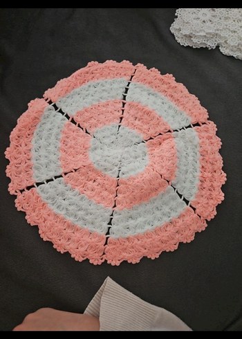 Pembe Renkli Örgü Banyo Süngeri - Görsel 6