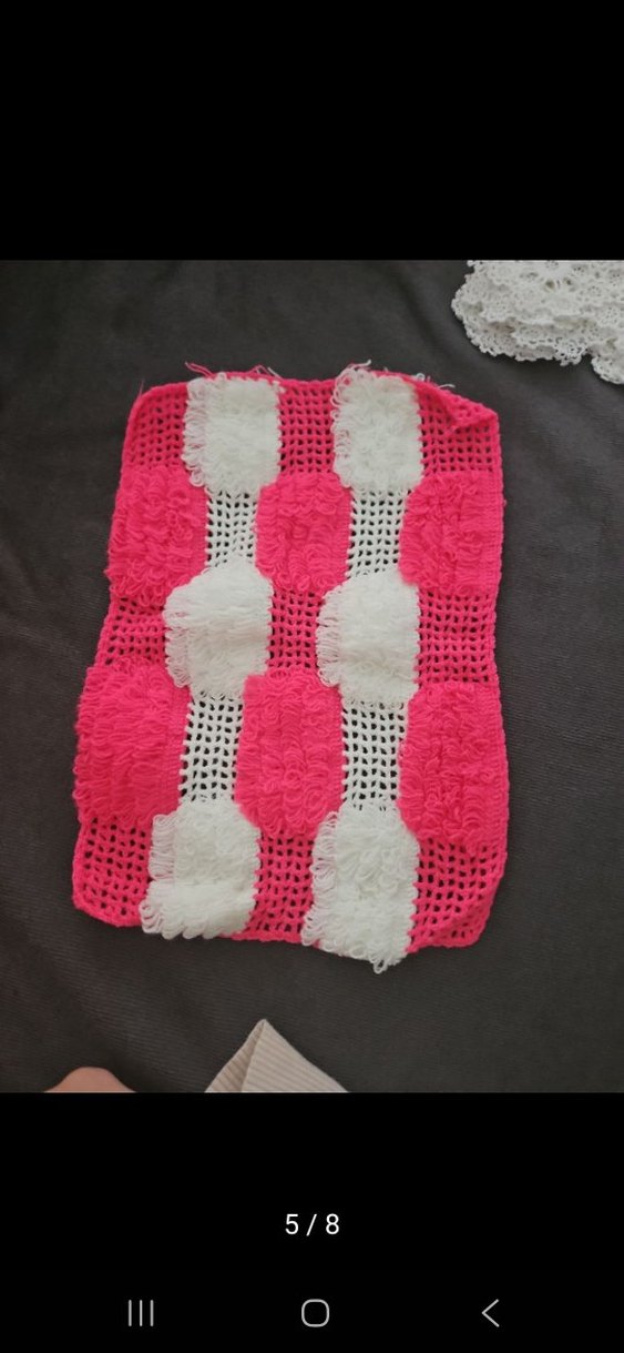 Pembe Renkli Örgü Banyo Süngeri - Görsel 5