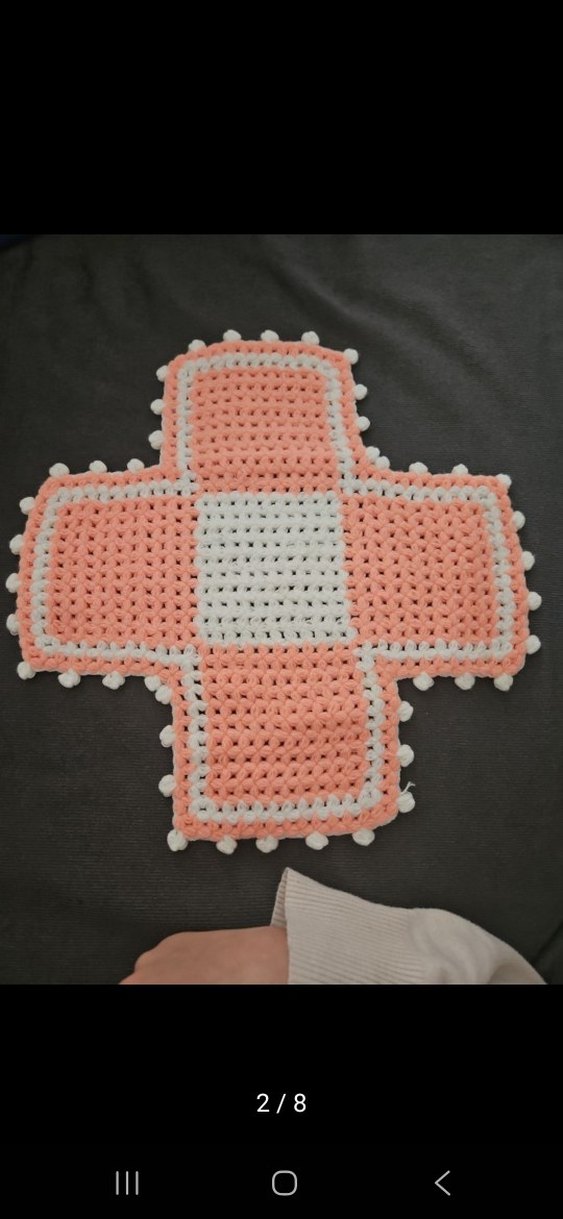 Pembe Renkli Örgü Banyo Süngeri - Görsel 2