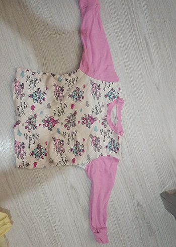 Kız Çocuk Uzun Kollu Baskılı Tişört - Görsel 2