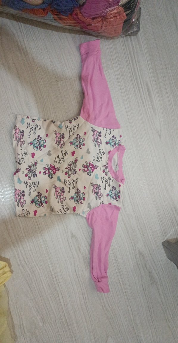 Kız Çocuk Uzun Kollu Baskılı Tişört - Görsel 2