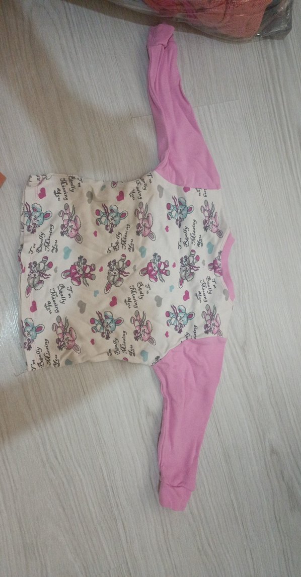 Kız Çocuk Uzun Kollu Baskılı Tişört - Görsel 3