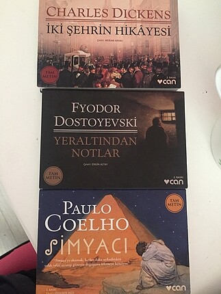 3 adet mini kitap