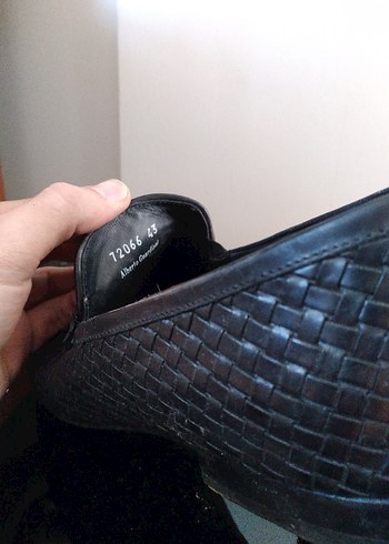 Lacivert Erkek Klasik Yılan Desenli Deri Ayakkabı - Görsel 2