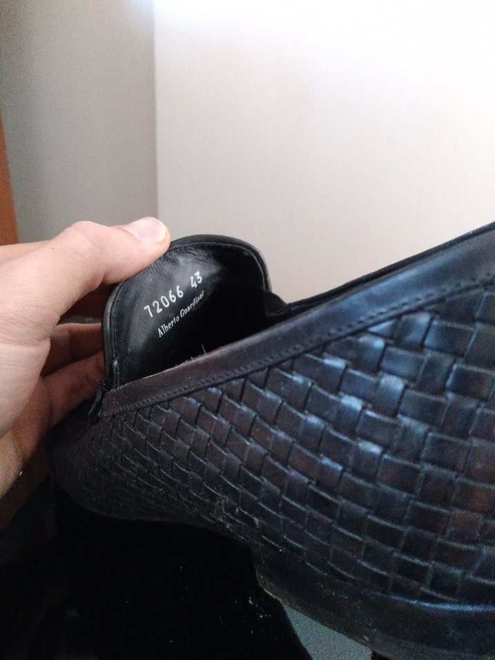 Lacivert Erkek Klasik Yılan Desenli Deri Ayakkabı - Görsel 2