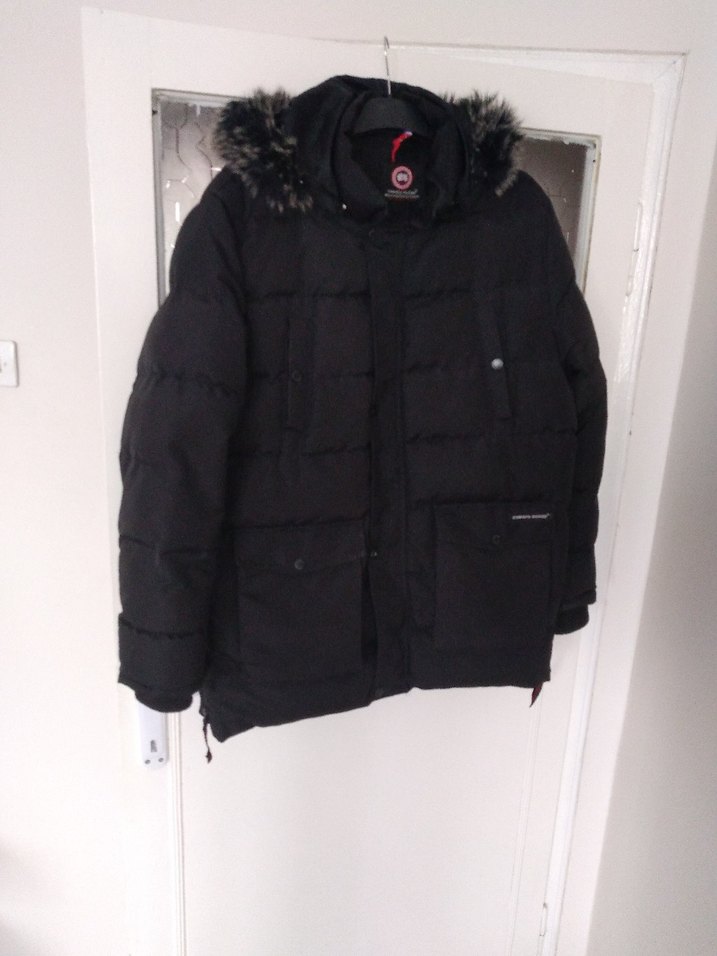 Gri Puff Detaylı Erkek Mont Canada Goose M/L uyumludur. - Görsel 2
